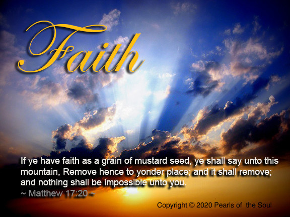 Word 2020  Faith Ye have faith as a grain of mustard deed